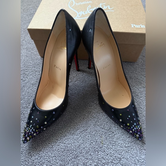 Christian Louboutin Shoes - BRAND NEW IN BOX! Christian Louboutin Black Embellished Women's Heels